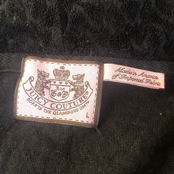 Juicy couture black terry cloth bubble sweater - Picture 2 of 3
